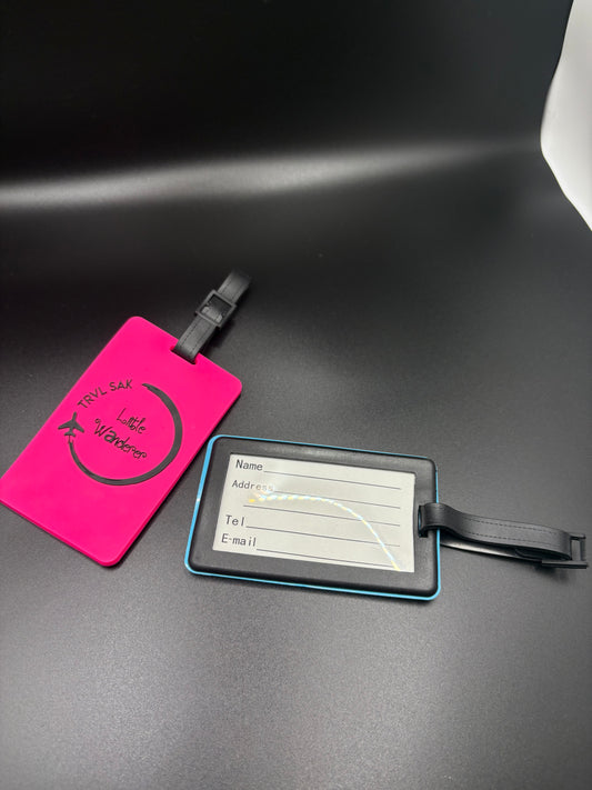 Trvl Sak Luggage Tags - Pink